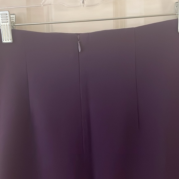 Newport News Dark Purple Pencil Skirt - Size 2 - Picture 4 of 5